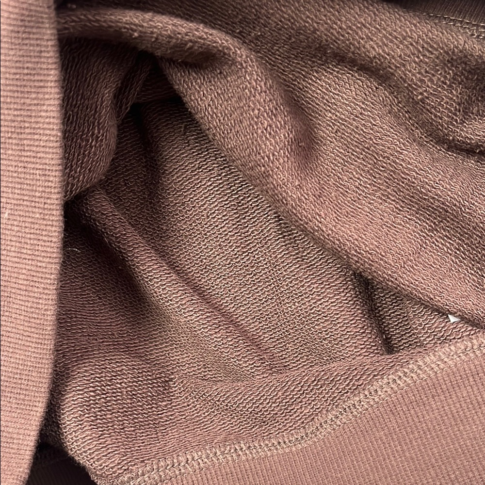 NEW Pact S 100% Organic Cotton Women Brown Carob Downtime Crew Neck Sweater - Picture 6 of 10